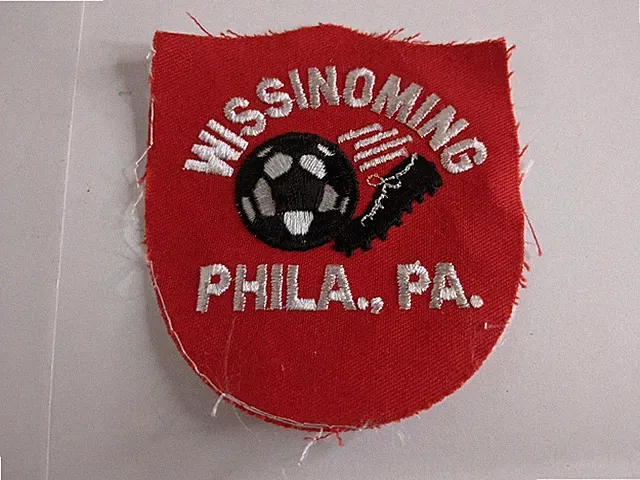 Vintage Patch Wissinoming Philadelphia PA Soccer cleats logo boots ~3.5"
