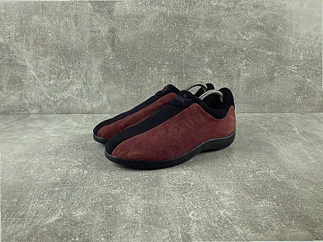 Vintage Puma Europa purple suede 00s Y2K slip on sneakers size us 7.5