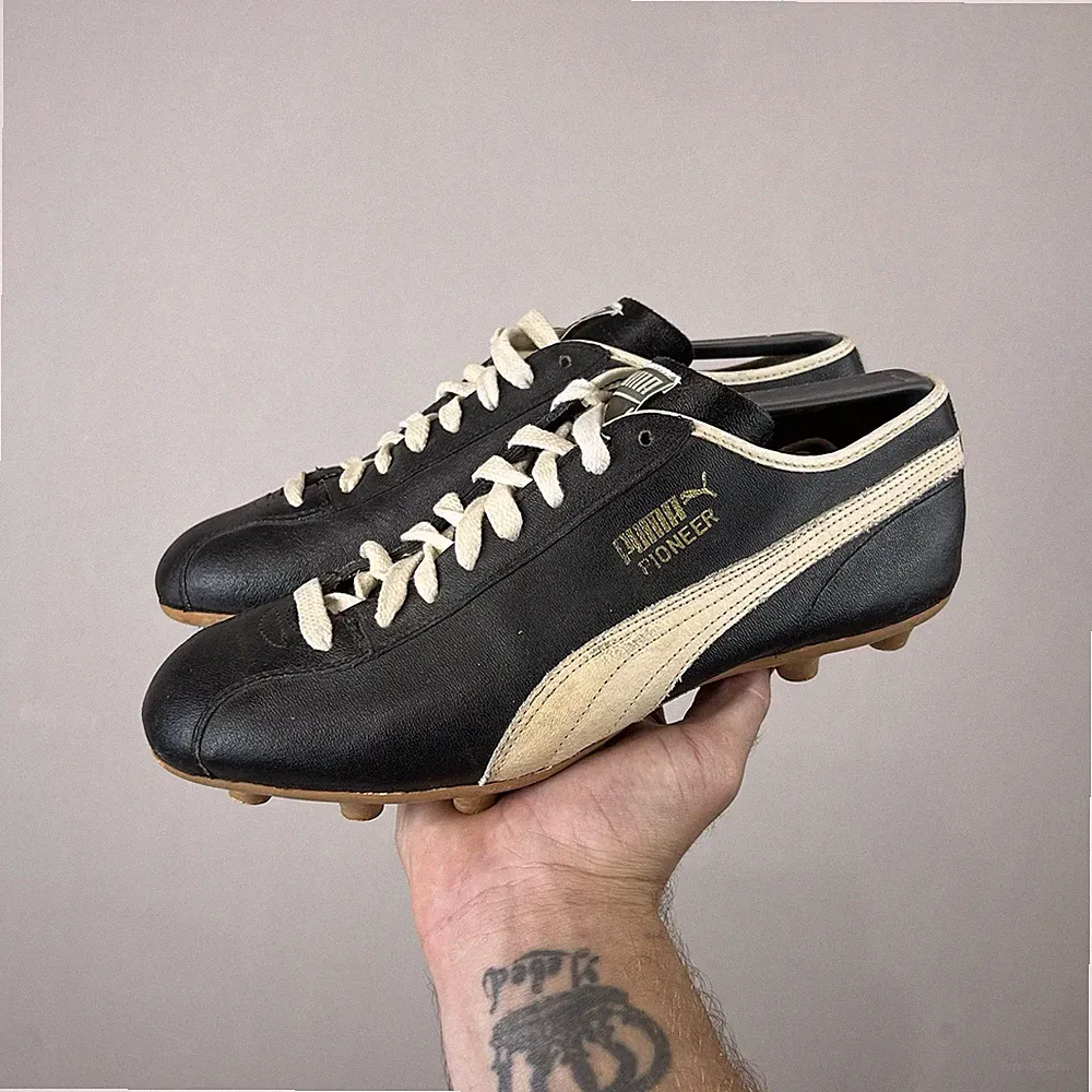 Vintage PUMA Pioneer Soccer Cleats Made in Yugoslavia Football Boots Size UK 7.5