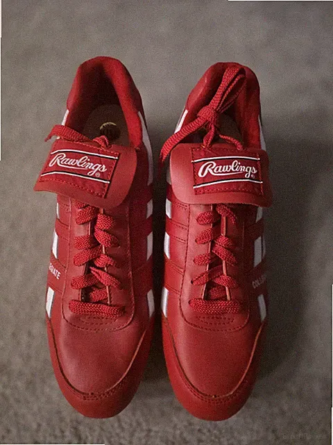 VINTAGE RED Rawlings Size 13 Baseball Sneakers NEW! WITHOUT BOX
