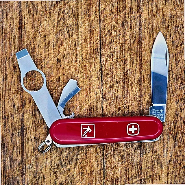 Vintage Wenger Soccer Footballer 32 Swiss Army Knife 85mm Cleat Stud Wrench SAK