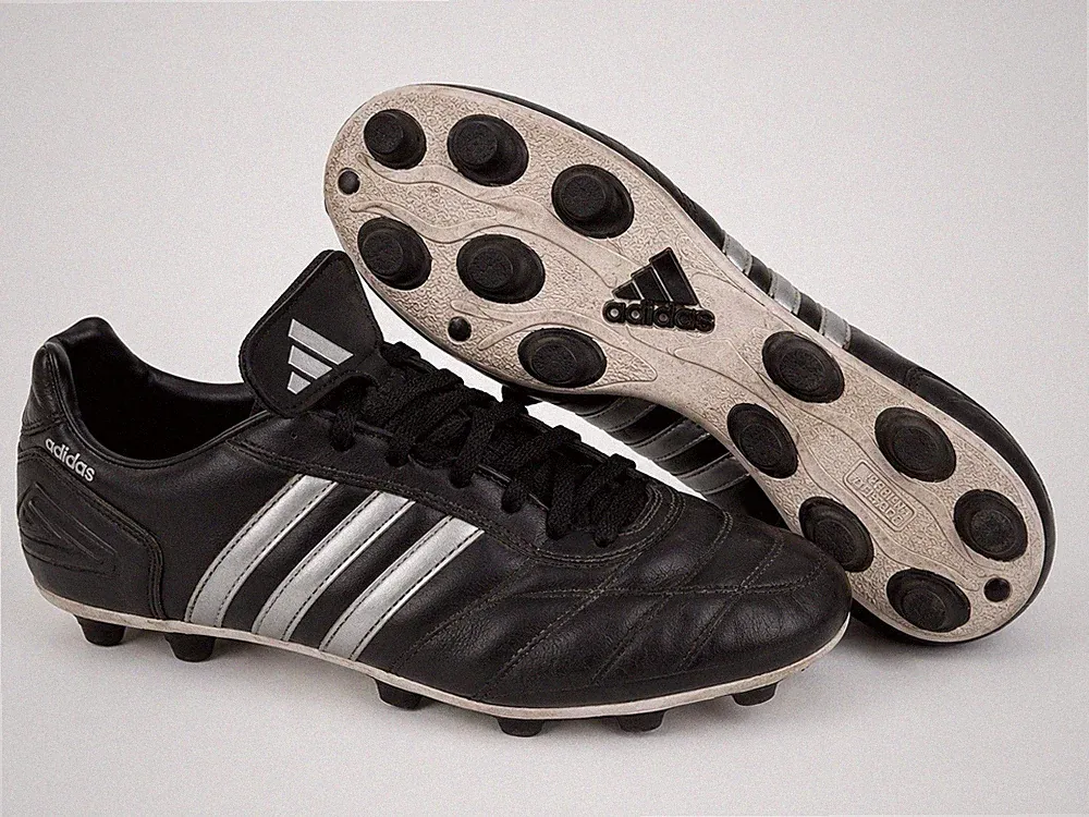 Vintage Y2K adidas Terra Duro FG Soccer Cleats Men’s US 6.5 Black Silver EU 38⅓