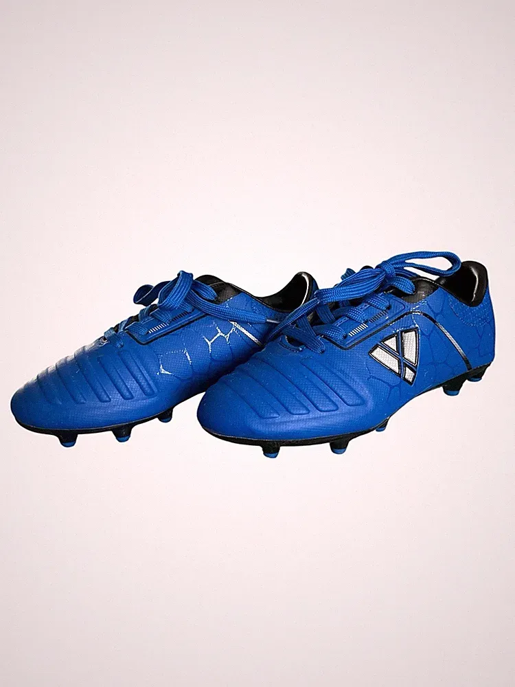 Vizari Avalon Boys Kids Size 13 Blue Black Silver Soccer Cleat Shoes