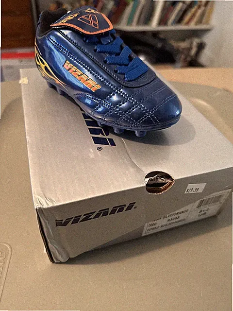 Vizari Blaze FG Soccer Shoe (Toddler/Little Kid) Blue/Orange 8.5 US Toddler