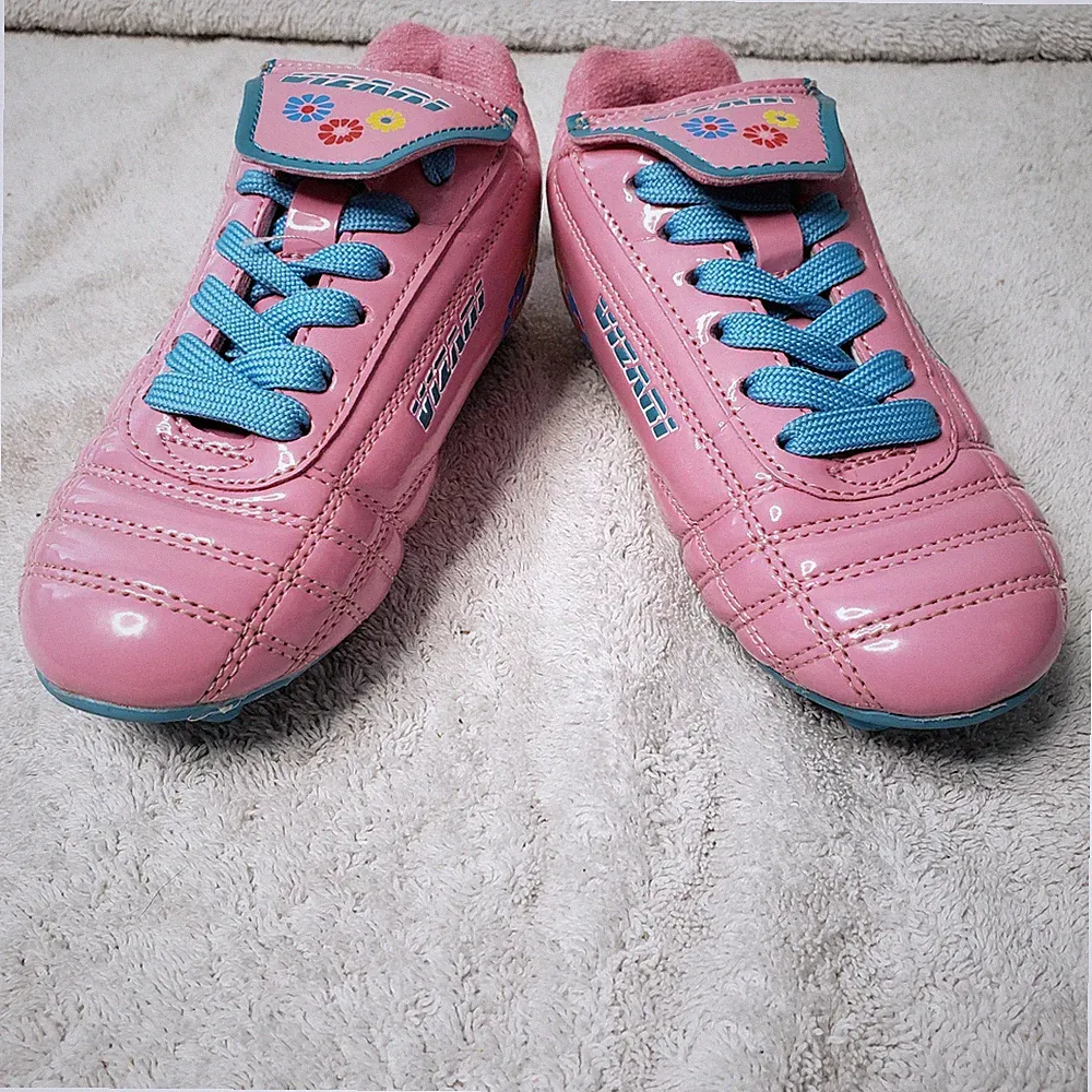 Vizari Blossom FG Girls Soccer Cleats Pink Blue Floral Athletic Style Size 9.5