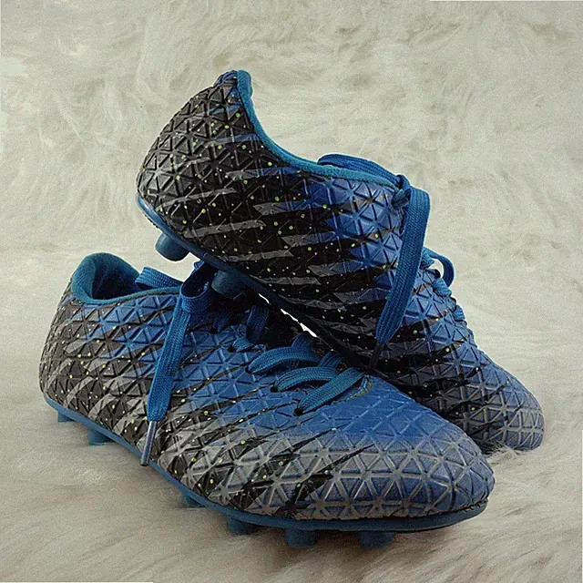 VIZARI Bolt Black Blue Youth Soccer Cleats Size US 3Y EUR 34