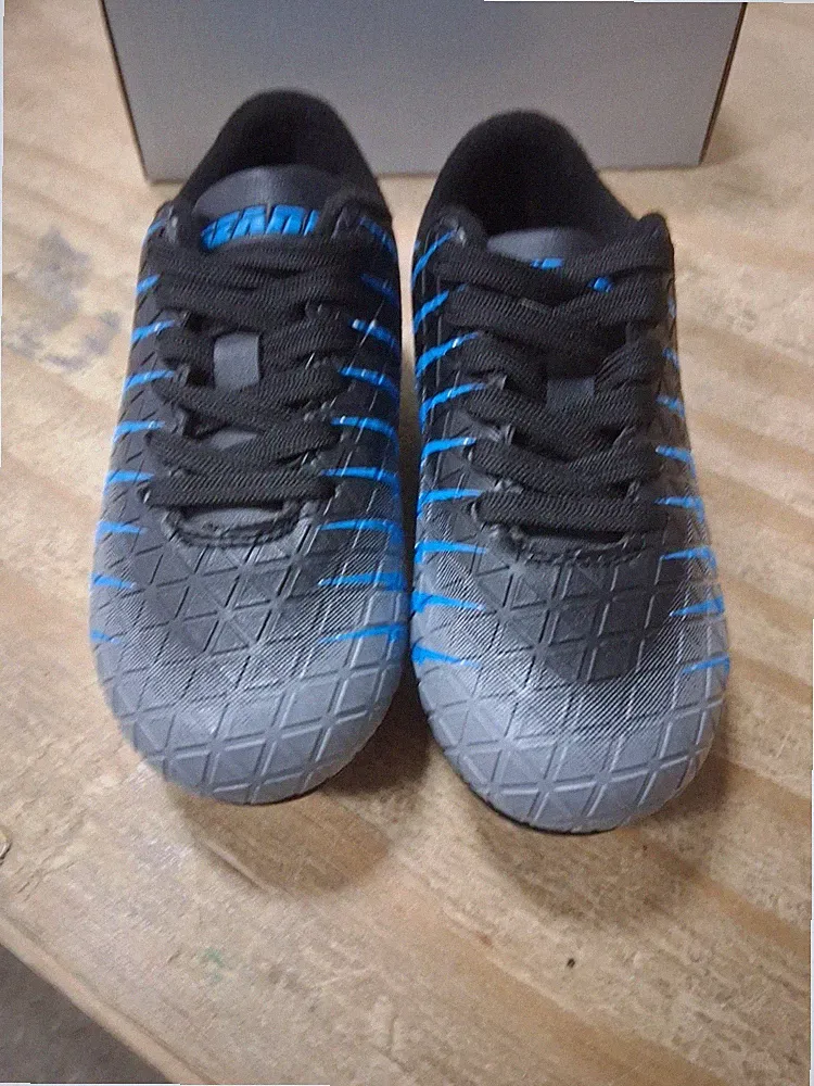 Vizari Boys' Soccer Cleats Size US 10c Bolt FG Blue/Multicolor