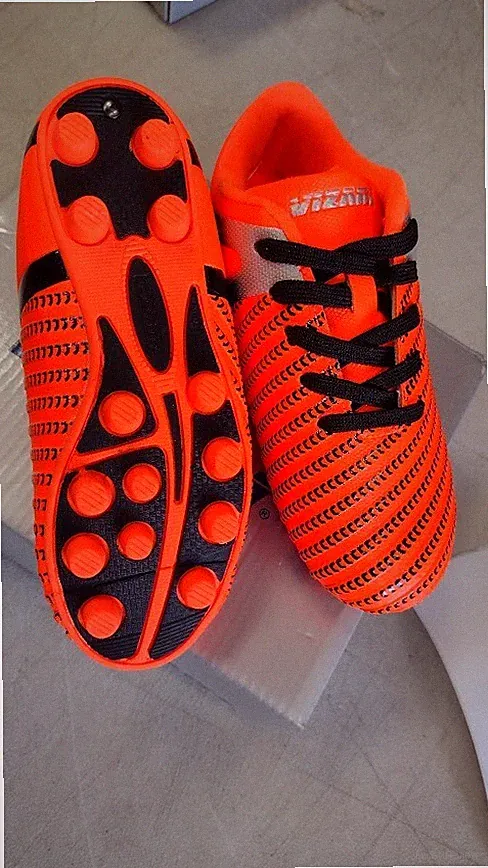 Vizari Impact Firm Ground Soccer Cleats for Kids, Orange Youth-3