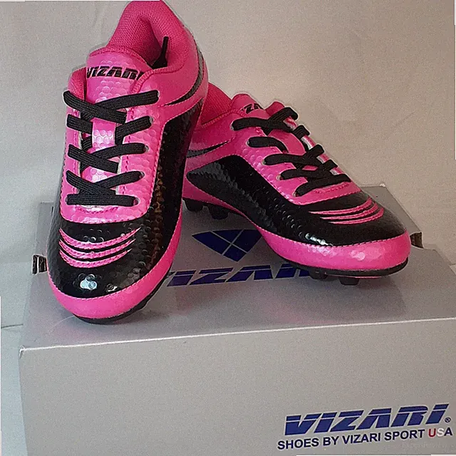 Vizari Infinity FG Girls Toddler Size 9 Kids Soccer Cleats Pink Black New in box