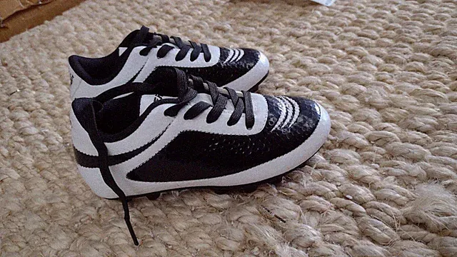 Vizari Infinity Firm Ground Soccer Cleats, Black/white Junior-4 , VZSE93342J-4