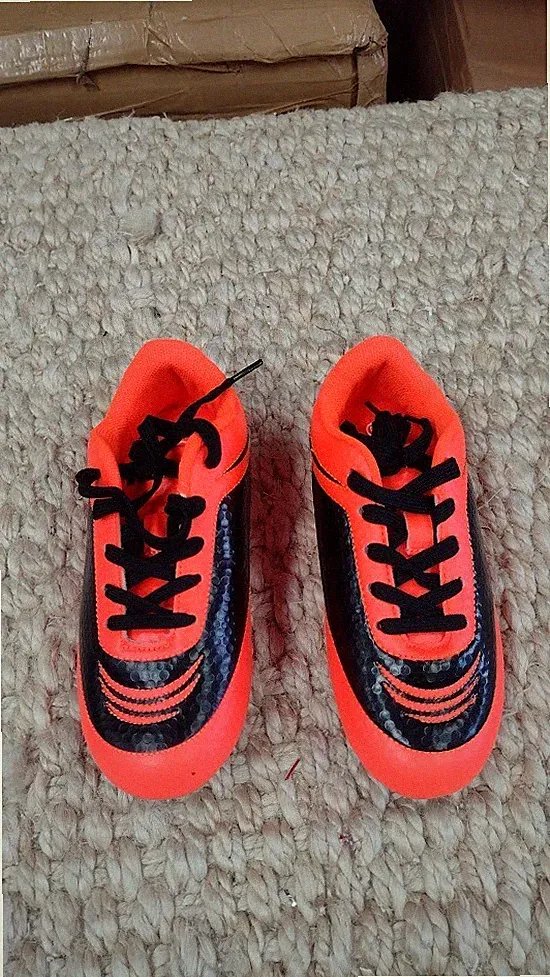 Vizari Infinity Firm Ground Soccer Cleats, Orange Size-Youth-13.5
