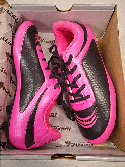 Vizari Infinity Firm Ground Soccer Cleats Pink Youth Unisex Size 1.5 (F8D-2397)