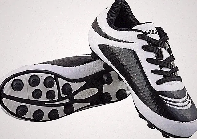 Vizari Infinity Firm Ground Soccer Cleats, Size-Youth-8, Black/White