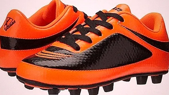 Vizari Infinity Firm Ground Soccer Cleats, Youth-1, Orange/Black