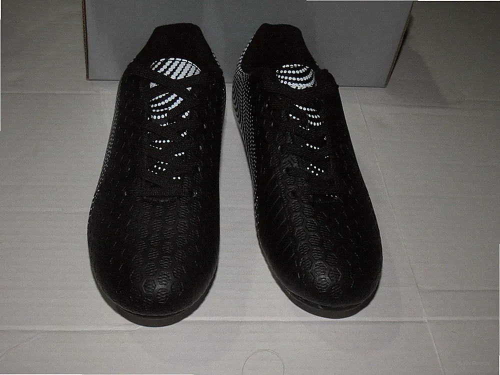 Vizari Junior Kids Size 6 Stealth Firm Ground Black & White Soccer Cleats