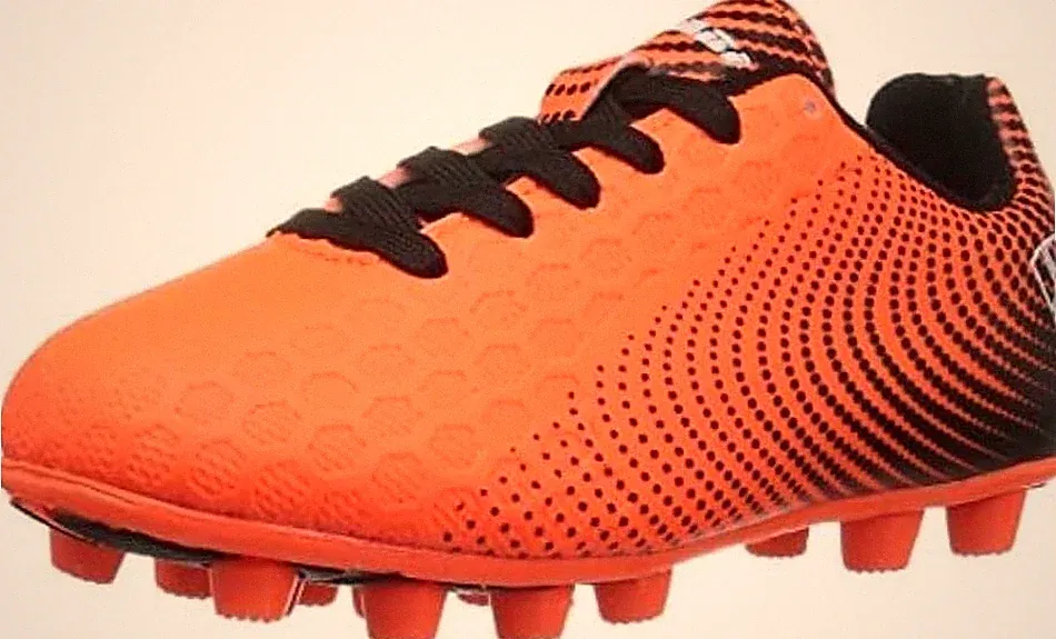 Vizari Junior Stealth Firm Ground Soccer Cleats Shoes Orange/Black Size 4.5 kids