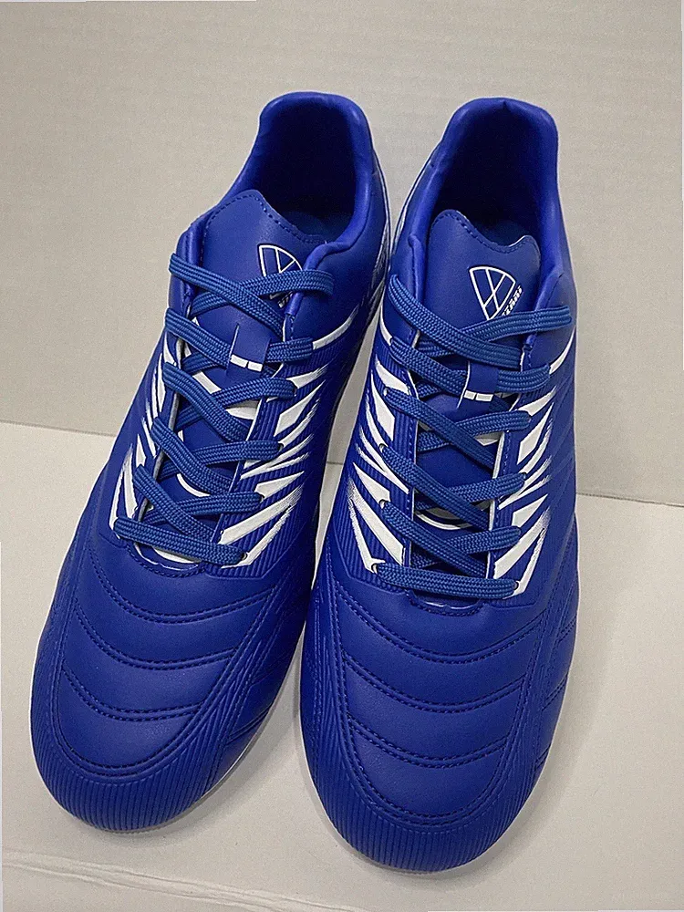Vizari Men's Valencia FG Soccer Shoes / Cleats (Royal Blue / White) Size 12M