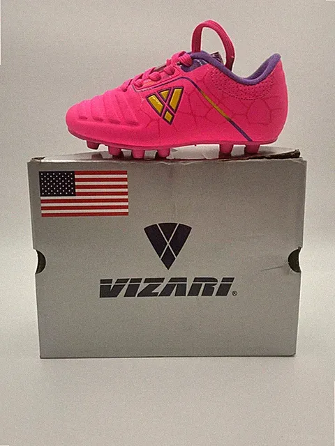 Vizari Pink Soccer Cleats Youth 2Y FG Molded Studs