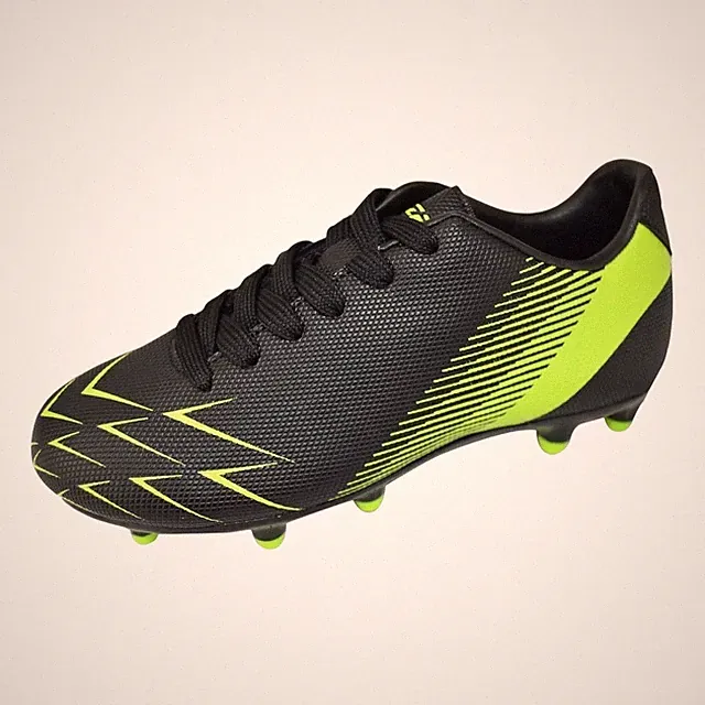 Vizari Ranger Youth Soccer Cleats Black Neon Yellow VZSE93375J Size 4.5J