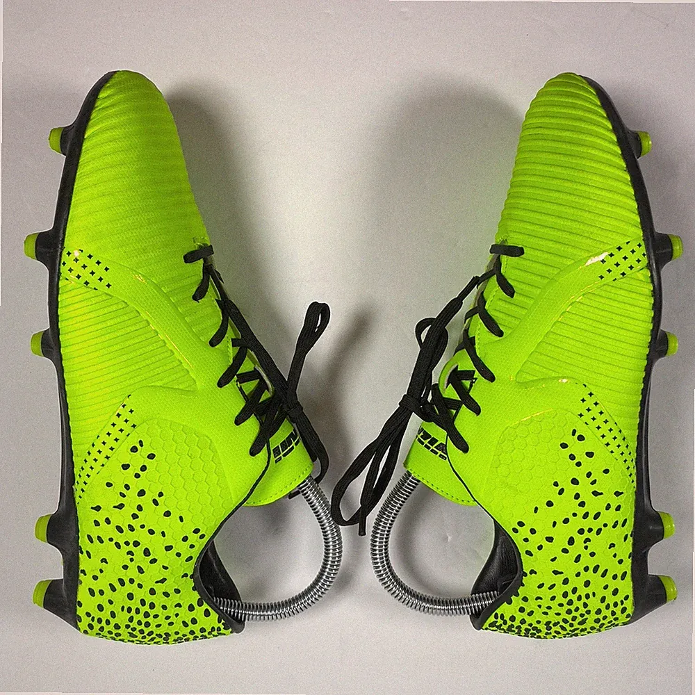 Vizari Rialto Firm Ground FG Lime Green/Black Soccer Cleats Womens 6.5 US