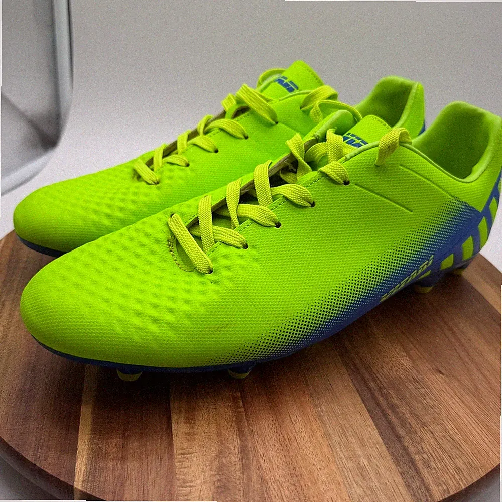 Vizari Santos FG Men's Size 10 1/2 M Soccer Cleats Neon Green Blue 0517