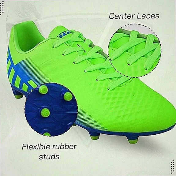 Vizari Santos Firm Ground Soccer Cleats, Size-12, Green, VZSE93395M-12
