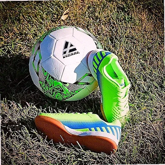 Vizari Santos Junior Indoor Soccer Shoes, Junior-3.5, Green, VZSE93399J-3.5