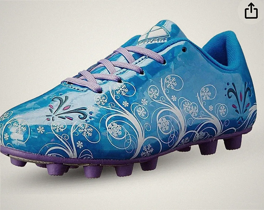 Vizari Soccer Football Cleats Blue Purple Frost-K Frozen 12C Youth Girls Kids