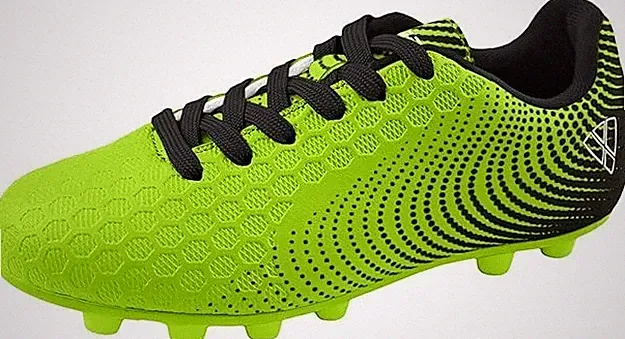 Vizari Stealth FG Youth Soccer Cleats Neon Yellow/Black Size 11C Firm Ground