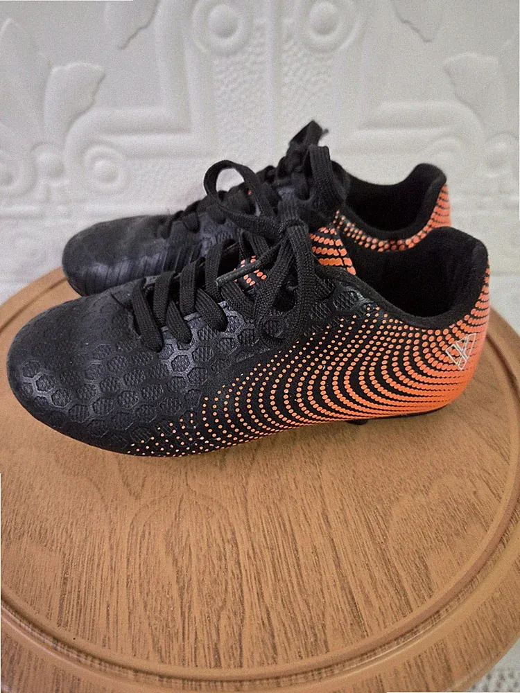 Vizari Stealth Firm Ground Soccer Cleats Orange/Black Youth Size 12C