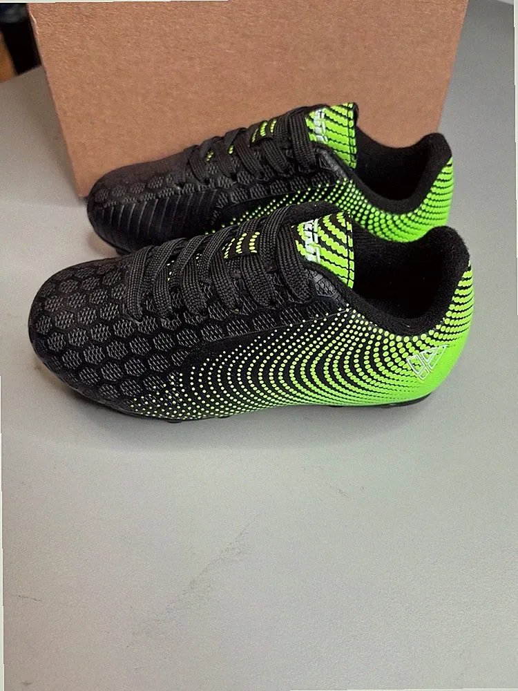 Vizari Stealth Firm Ground Youth Soccer Cleats, Black/Green