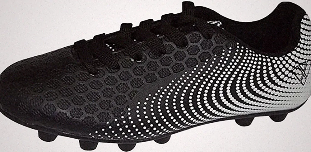 Vizari Stealth Youth Soccer Cleats - Black/White, Size 10 Toddler