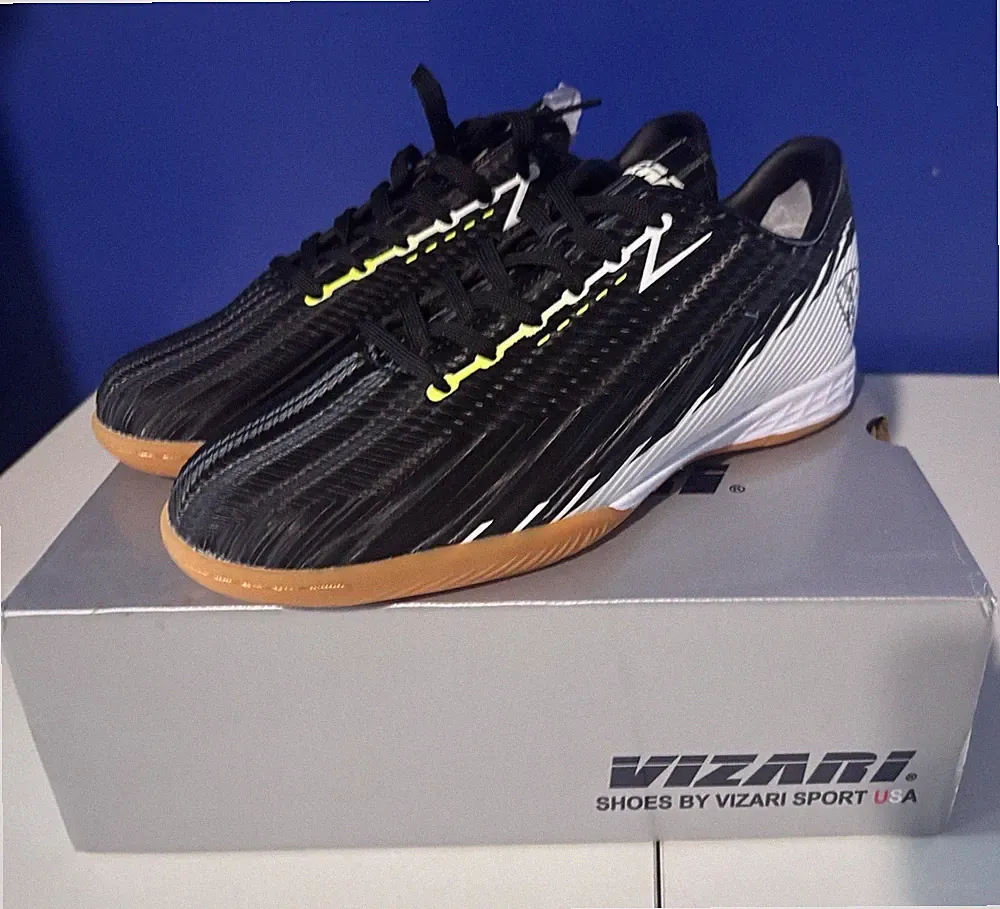 Vizari Tesoro JNR Indoor Soccer Shoes Black/White Youth 5.5J EU37 VZSE93467J