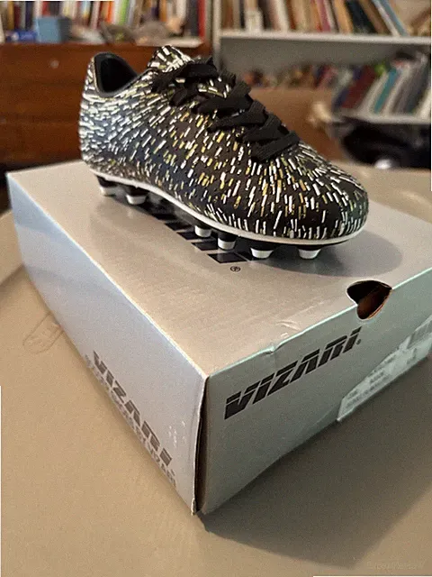 Vizari Unisex Black Soccer Cleats with Spike Studs