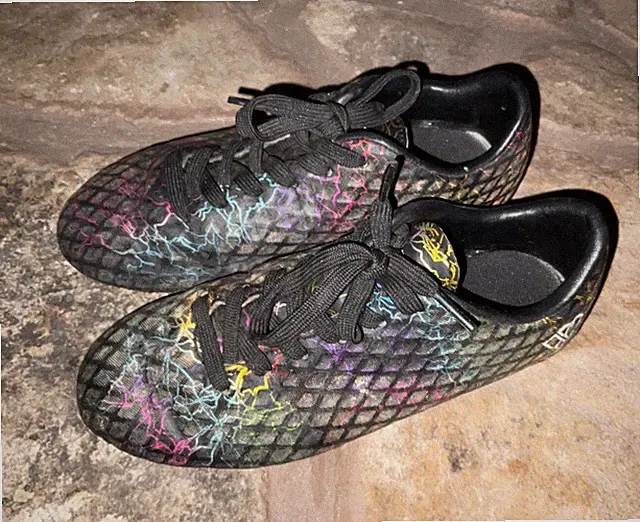 Vizari Youth Zodiac FG Soccer Cleat, Black Multi US Girls Size 13.5 GUC