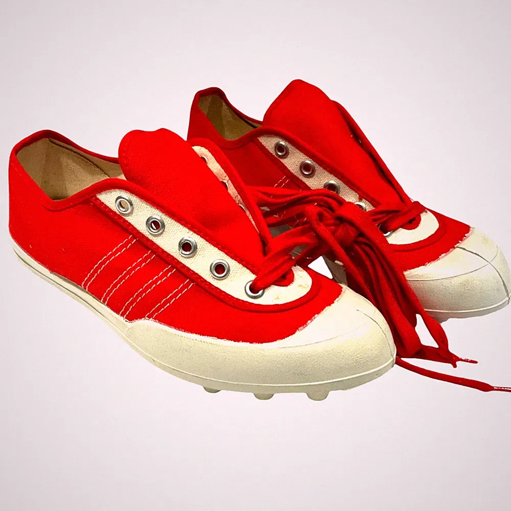 Vtg 1940 Viking Football Soccer Rugby Sneakers Canvas Turf Cleats Norway Shoe 41