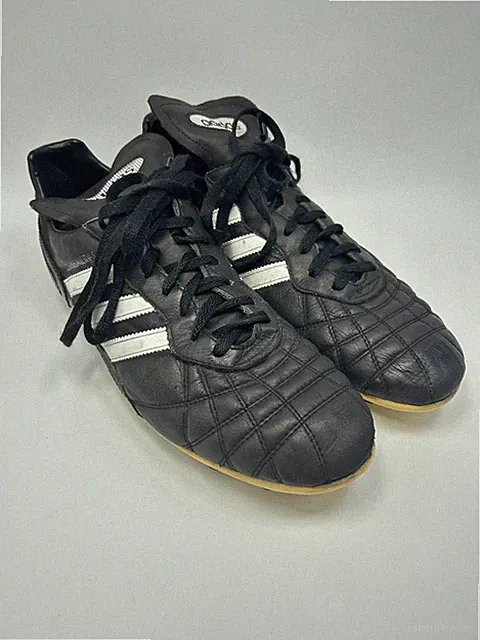 VTG 1998 Adidas Beckenbauer #5 Soccer Cleats Shoes Black White Men`s Size 13