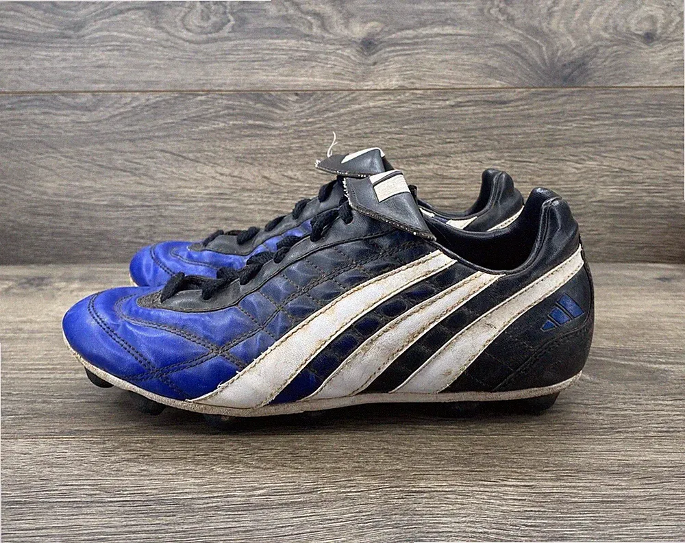VTG 2000 Adidas Predator FG Soccer Cleats Precision Rare Youth Size 4.5 Black