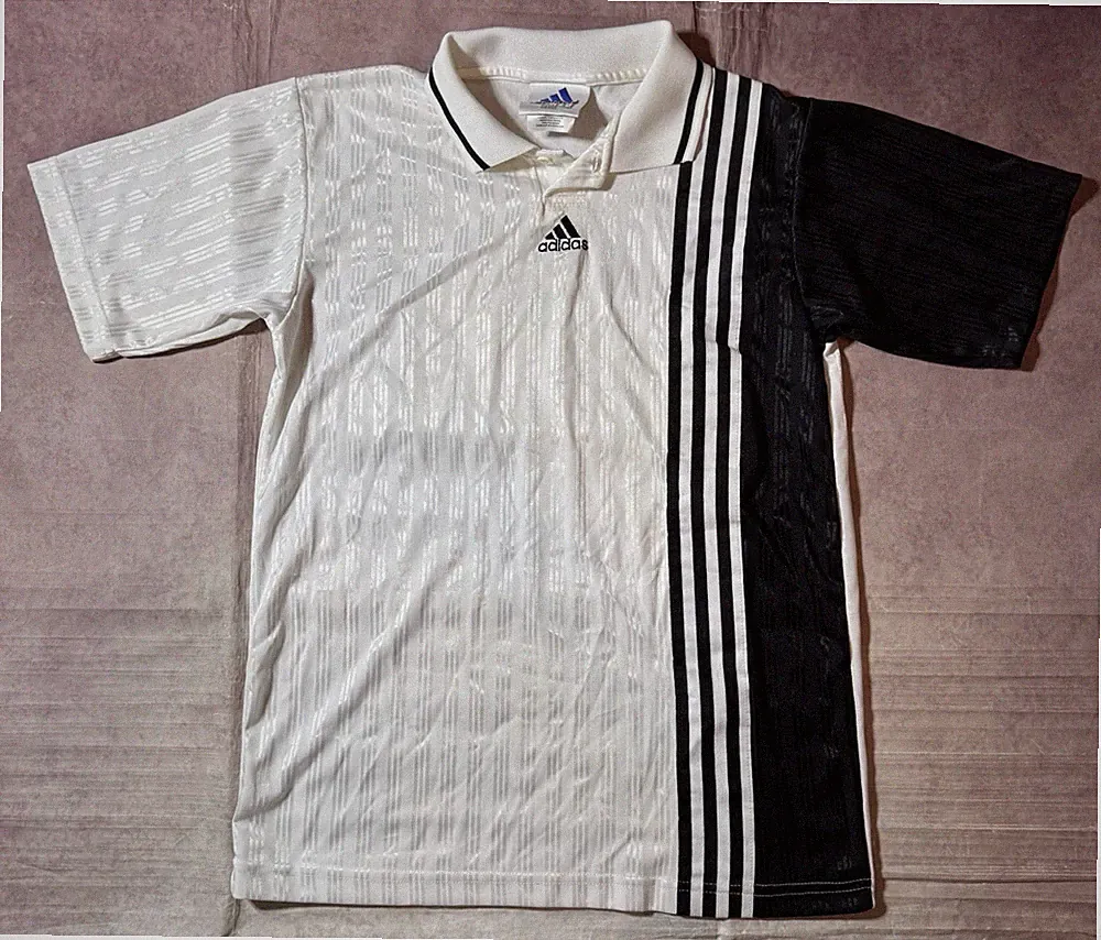 Vtg 90s Adidas Soccer Jersey Retro Rare Football Collared Shirt Men’s Size XL