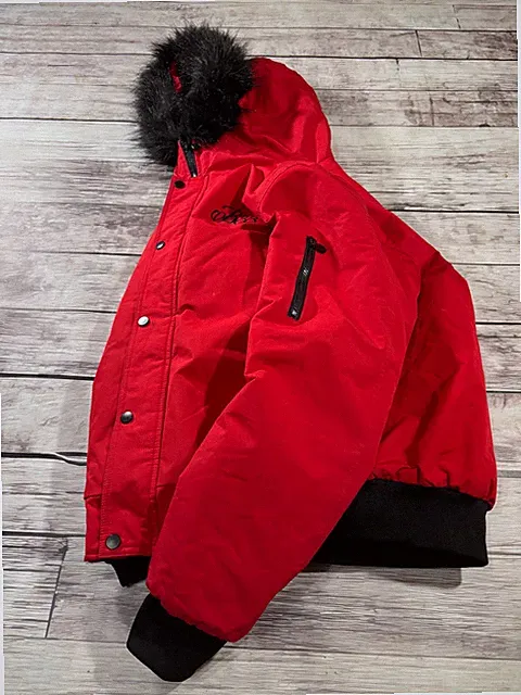 VTG Cropped Junya Style Travis With Fur Hood Bomber Jacket
