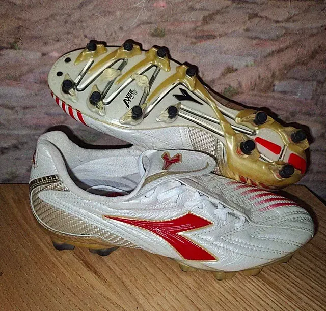 VTG Diadora Maximus RTX14 Totti FG Soccer Football Boots Made in Bulgaria Sz 8.5