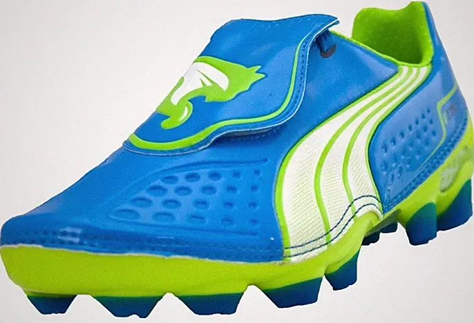 VTG Puma PRO ELITE V1.11 FG Blue White Yellow Kids Boys Girls Soccer Cleats Shoe