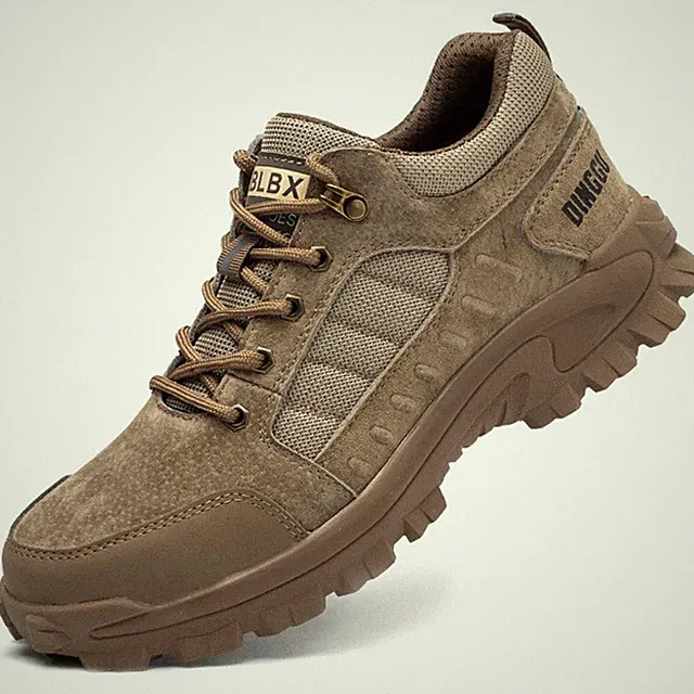 Waterproof Work Shoes Men's Safety Boots Steel Toe Cap Security Sneakers Grey