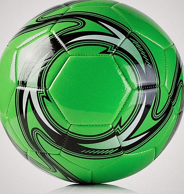 Western Star Soccer Ball Size 5 Green Official Match Weight Youth & Adult KP20G5