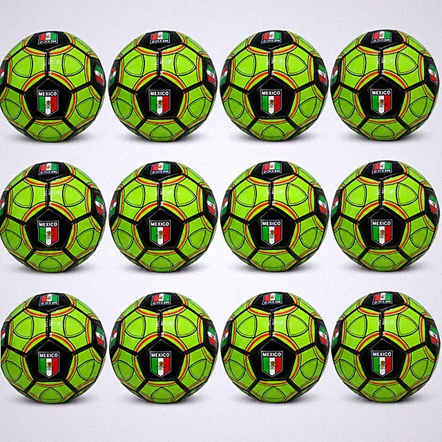 Wholesale Lot 2026 World Cup Country Flag Mexico Soccer Ball Size 5 x 12 Balls