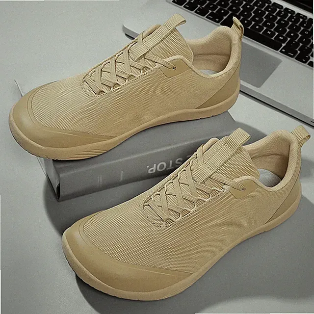 Wide-toe Mens Barefoot Shoes Soft Sole Walking Sneakers Mesh Loafers Big Size 48