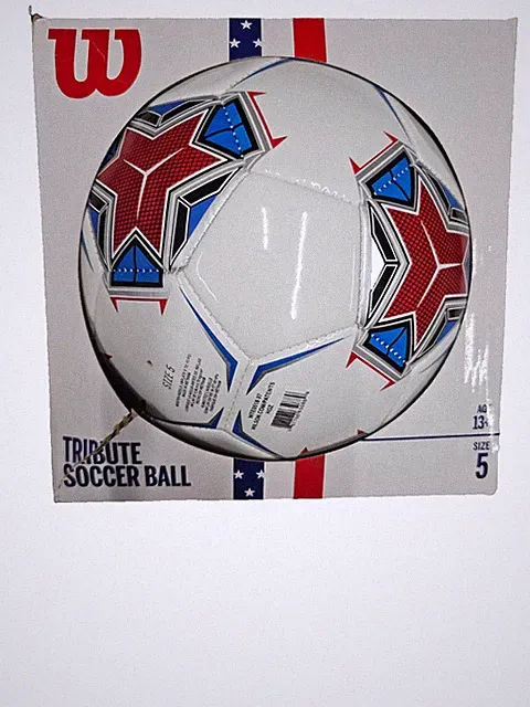 Wilson Tribute Size 5 Soccer Ball - Red/White/Blue