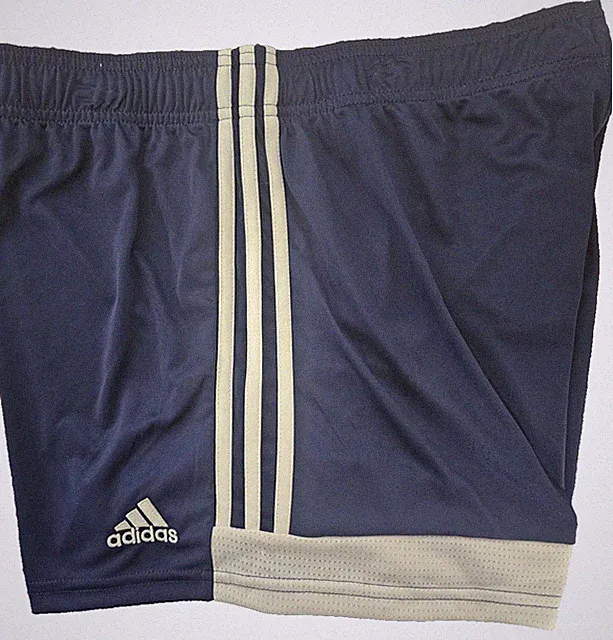 Women's Adidas Soccer Running Shorts New Size Large Navy Blue Embroidered