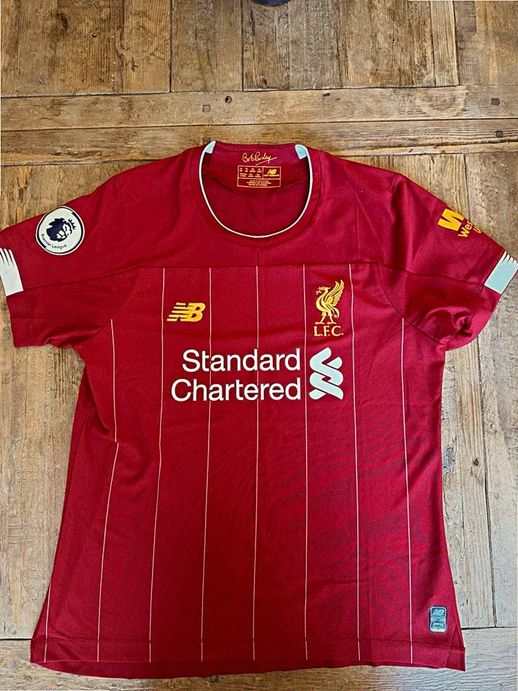 Women’s New Balance Liverpool Bob Paisley Premier League Soccer Jersey US 10 Red