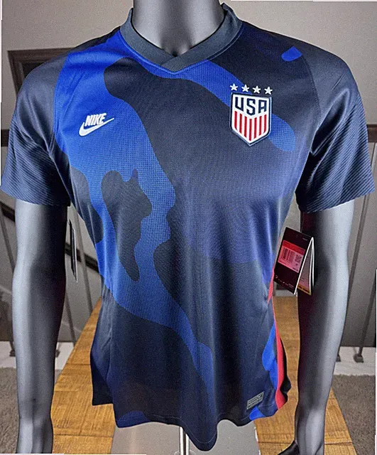 Women's Nike 2020-21 USA Soccer Stadium Away Jersey Slim Fit L NWT